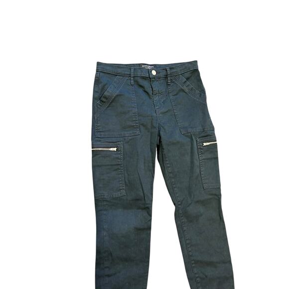Banana Republic Black High Rise Skinny Pants 2P Petite Stretch Career Office - Picture 2 of 6